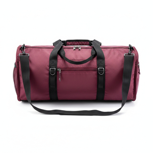 Heavy Duty Foldable Polyester Sports Duffel <b>Bag</b> with Large Capacity Ventilation Zipper Closure for Gym Use - Product Image 2