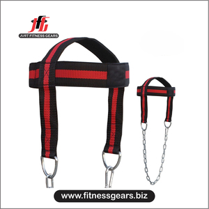 JUST FITNESS GEARS Harnais de tête professionnel en cuir de vachette respirant, design à rivets solides, personnalisable, usage sportif intensif - Product Image 5