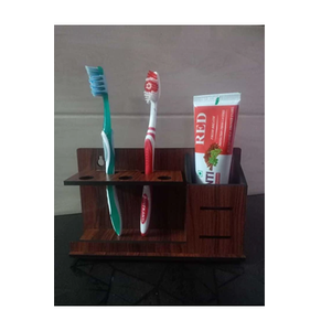 Customizable in Size And Style Wooden Toothbrush and <b>Toothpaste</b> <b>Holder</b> Stand in elegant Handcrafted work - Product Image 5