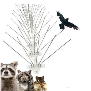 Picos para pájaros <span class=keywords><strong>de</strong></span> acero inoxidable, 50cm, picos ANTIPALOMAS | Disuasorio <span class=keywords><strong>de</strong></span> aves <span class=keywords><strong>de</strong></span> grado comercial para alféizares <span class=keywords><strong>de</strong></span> techo <span class=keywords><strong>de</strong></span> jardín | 10 unids/caja - Product Image 4