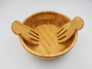 En gran demanda: Tazón de bambú con acabado impecable, material premium, ideal para servir comida y guardar frutas, realza el estilo. - Product Image 4