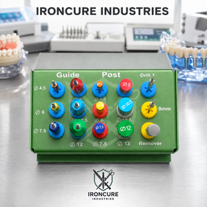 ชุดเครื่องมือวัดสำหรับการปลูกถ่ายฟันแบบมืออาชีพ IRONCURE INDUSTRIES 15 ชิ้น ระดับ Class II พร้อมคู่มือการใช้งาน รหัสสีสำหรับการผ่าตัด - Product Image 4
