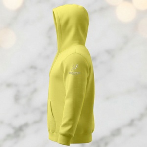 Top Sale Hooper Clothes Sustainable Light Yellow Color Men's Winter Pullover Street Wear <b>Hoodies</b> Custom Design Lined Breathable - Product Image 6