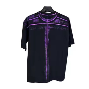 Nouveau T-shirt Homme 2025 – Style Rétro Urbain avec Broderie Personnalisée, Effet Délavé, Imprimé, en Polyester Tricoté Uni - Product Image 4