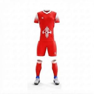 Ensemble de maillot de football avec logo blanc, manches courtes, col en V pour homme, 100% polyester, coupe régulière, fermeture à enfiler par RIVIAN ATLANTIC - Product Image 2