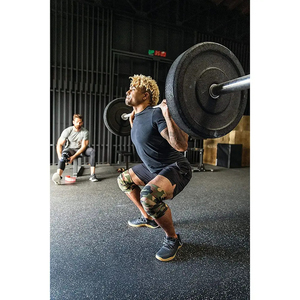 Breathable <b>Knee</b> Wraps With Elastic <b>Compression</b> <b>Support</b> For Gym Squats Running <b>Knee</b> Joint Protection - Product Image 4