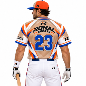 Camiseta de Béisbol RONAL SPORTS para Hombre, Manga Corta, Sublimada, con Estampado '23' en la Espalda, Absorbe la Humedad, Ajuste Atlético, para Todas las Temporadas - Product Image 4