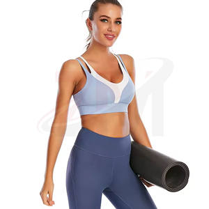 Sujetador deportivo para mujer con logo personalizado, soporte medio, de spandex y nailon, para fitness de adultos. - Product Image 5