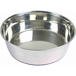 Mangiatoia per animali domestici in acciaio inossidabile da 1,0 L con base in gomma da 17 cm per cani e gatti - Product Image 1