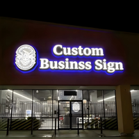 Support Personnalisé : Lettres Métalliques Découpées au Laser 100% Personnalisables, Enseigne Lumineuse Frontale pour Logo d'Entreprise et Panneaux de Réception