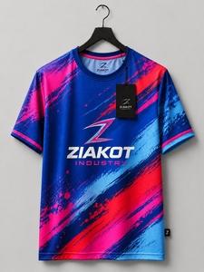 เสื้อยืด ZIAKOT รุ่นใหม่ ดีไซน์พิเศษสำหรับผู้ชาย สีเทา-เขียวนีออน-กรมท่า สำหรับออกกำลังกาย - Product Image 4