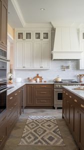 ตู้ครัวไม้เบิร์ชสีขาว สไตล์อเมริกัน ออกแบบตามสั่ง ไม้แท้สองสี แผงไม้อัดสไตล์ยุโรป ราคาโรงงาน - Product Image 6