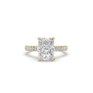 3 Ct <b>Emerald</b> Cut Lab Grown Diamond <b>Ring</b> 925 <b>Silver</b> Gold Unique Style Lightweight Engagement <b>Ring</b> for Women - Product Image 3