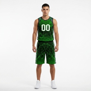 Custom Sublimated Basketball Uniform Set Breathable Mesh Jersey and Shorts Wholesale Athletic Team Training Apparel <b>Printed</b> Play - Product Image 1