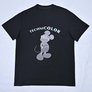 Premium Quality Wholesale Custom <b>Sequin</b> Embroidery <b>T</b>-<b>Shirt</b> Unisex Casual Short Sleeve Crew Neck Jersey 100% - Product Image 5