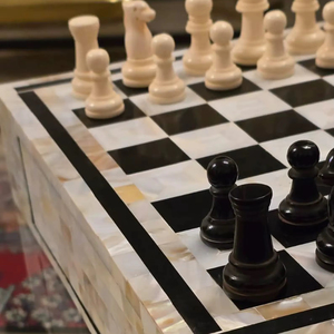 ILAHI's Eco-Friendly Rustic Polished Rectangle <b>Chess</b> <b>Board</b> Game 100% Handmade Pure Wood Animal/Love Style Customized Size <b>Chess</b> - Product Image 1