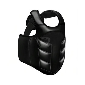 Protector de Pecho de Cuero Genuino de Primera Calidad para Hombre, Nuevo, para Boxeo, Kick Boxing, Entrenamiento de Combate, Protector Corporal Transpirable - Product Image 1