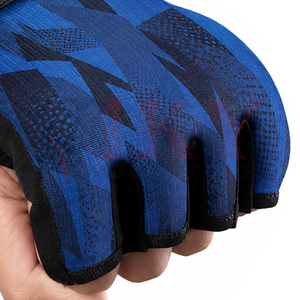 Guantes Interiores Acolchados con Logotipo Personalizado, Diseño Sublimado en Azul, con Banda Elástica Extendida para Boxeo y MMA, OEM ODM - Product Image 5