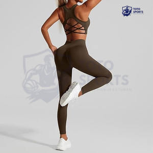 Conjunto de Yoga para Mujer, Ligero, Moderno, Suave, Cómodo, de Tela Suave, el Mejor Proveedor, Ropa Deportiva Transpirable para Correr y Hacer Ejercicio - Product Image 6