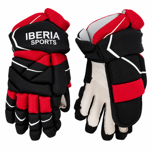 ถุงมือฮอกกี้น้ำแข็ง IBERIA รุ่นพรีเมียม สีดำแดง |   ถุงมือป้องกันสำหรับผู้เล่นฮอกกี้ |   รับผลิตสินค้าตามสั่ง (OEM) ขายส่ง - Product Image 1