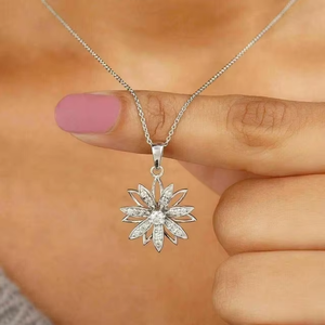 Colliers en moissanite à grappes de diamants, argent sterling 925, collier minimaliste, pendentif multi-pierres, collier délicat, cadeau pour elle - Product Image 5