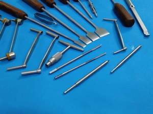 STKR INTERNATIONAL Bone Chisel Wire Passer <b>Drill</b> <b>Guides</b> Stainless Steel Silver Manual Surgical Orthopedic Instruments 20 Pcs CE - Product Image 5