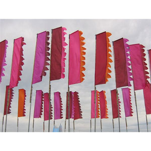 Banderas Decorativas para Exteriores con Rayas Coloridas y Borlas Onduladas para Decoración de Jardín - Product Image 5