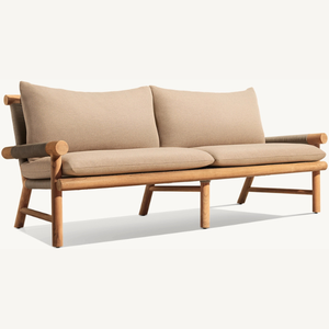 Hot sale furniture <b>sofa</b> <b>for</b> sitting two people capacity which is good and durable brown color equipped with soft foam - Product Image 2