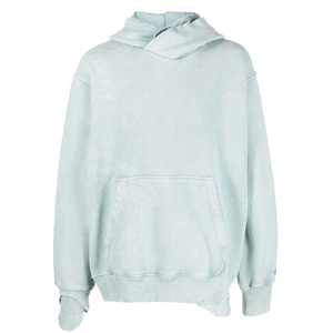 Factory Wholesale 100% Cotton Acid Wash Hoodies for Men Breathable Oversized Logo Sweatshirts with Zipper Design for <b>Winter</b> - Product Image 5