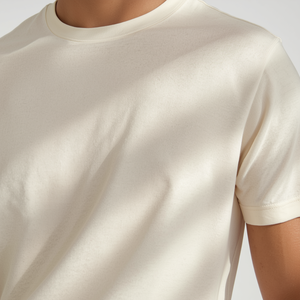 เสื้อยืดคอตตอนหวีเนื้อนุ่ม พรีเมียม แขนสั้น แบบเรียบ พร้อมบริการรับผลิตแบบ OEM ODM - Product Image 6