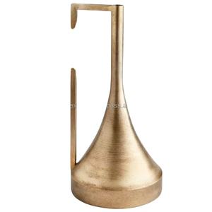 Vase à fleurs sur pied en métal de luxe surdimensionné fait main, design écologique, style moderne, décoration intérieure, construction en aluminium et fer Zahid - Product Image 1