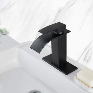 Grifo de lavabo monomando con caño en cascada para baño - Product Image 2