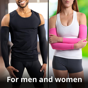 Manchons de compression personnalisés pour hommes, protection UV, pour activités sportives, course à pied, cyclisme, golf et basketball - Product Image 5