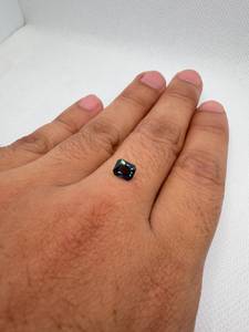 Espinela Azul Cobalto Natural, Corte Radiante, 1.13Ct, 6.51x5.35x3.60MM, Suelta, Facetada, con Juego de Color y Fuego, para Joyería o Colección, Sri Lanka - Product Image 4