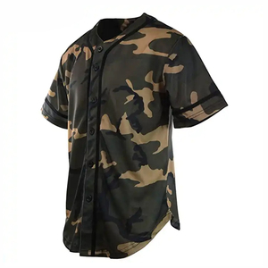 Maillot de baseball personnalisé respirant grande taille, t-shirt de baseball avec impression par transfert thermique 100% polyester antibactérien - Product Image 5