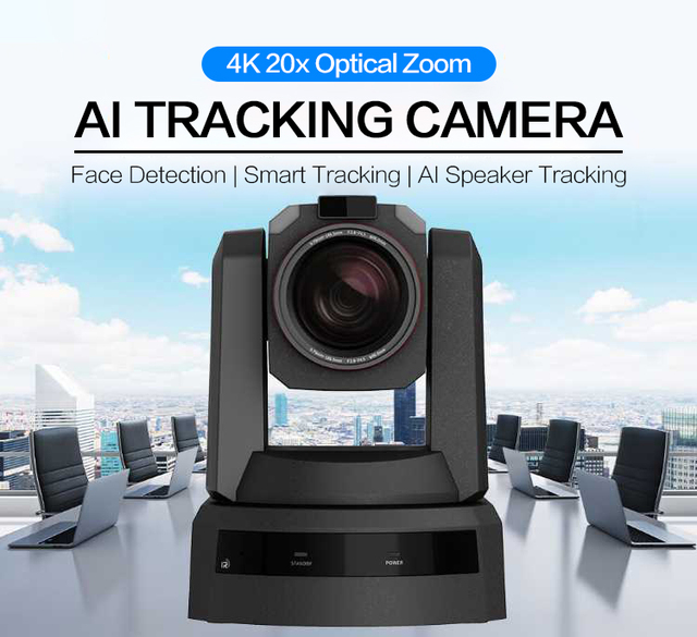 4KP60 PTZ Camera 20X Optical Zoom with Translation Function for Live Streaming and Video Conference System