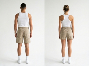 Unisex Fashion Jorts with Lightweight <b>Denim</b> <b>Material</b> for Outdoor Recreation and Lifestyle Activities Men And Women Jorts - Product Image 5