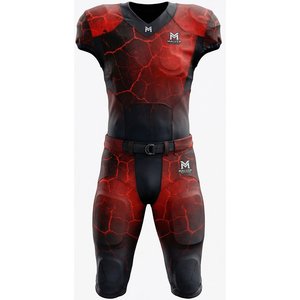 Custom Sublimated American Football Uniform High Performance Moisture Wicking Youth Adult Team Football Jersey <b>Pant</b> Set - Product Image 1