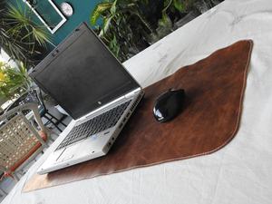 Genuine Leather <b>Laptop</b>, Computer <b>Mat</b> Desk Pad Leather <b>Mat</b> Cover Mouse Pad Customized Laser Engraved, Embossed Logo - Product Image 6