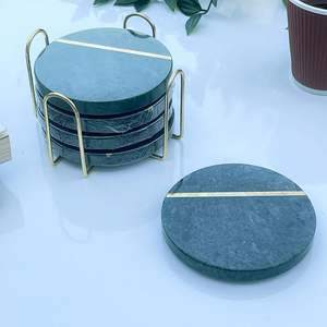 Posavasos de Mármol Ecológicos Hechos a Mano para Comedor, Duraderos, Lavables, Vajilla Promocional - Product Image 3