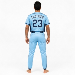 Vêtements d'équipe, uniforme de baseball conçu avec un tissu léger, séchage rapide, performance respirante, uniforme de baseball professionnel - Product Image 2
