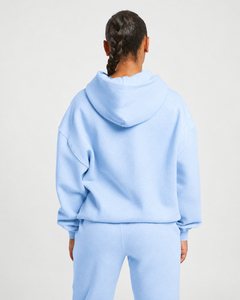 Sudadera con Capucha Oversize para Mujer 2026, Color Liso, Hombros Caídos, Manga Larga, Forro Polar de Algodón, Ropa Casual de Otoño - Product Image 4