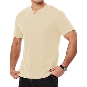 เสื้อยืดวาฟเฟิลพรีเมียมลำลอง ผู้ผลิตเสื้อถักเนื้อผ้าทันสมัย - Product Image 1