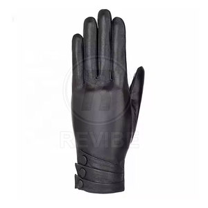 Customized Design Touch Screen Leather <b>Gloves</b> Winter Use Daily High Quality <b>Fur</b> Lining for Best Selling - Product Image 6
