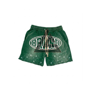 Ensemble de survêtement unisexe personnalisé pour homme, sweat à capuche zippé streetwear épais 100 % coton respirant à séchage rapide et short de jogging - Product Image 3