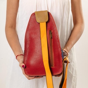 LW Sac à dos pour femmes en cuir de vache véritable Style bohème rock isolé Sac pour ordinateur portable PVC Sac à bandoulière résistant à l'eau - Product Image 3