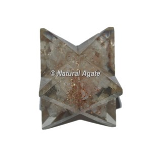 Pierre Semi-Précieuse Artisanat Orgone Jaspe Rouge Merkaba Star | Orgonite Produits - Product Image 5