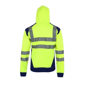 Chaqueta de Trabajo Impermeable para Hombre, con Capucha y Cinta Reflectante de Alta Visibilidad, para Seguridad en Exteriores - Product Image 2