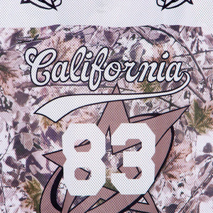 Camiseta Deportiva Unisex de Camuflaje al por Mayor, Cuello en V, Transpirable, Estilo California, Sublimación, con Número - Product Image 6