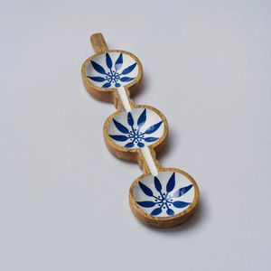 Assiette en bois imprimée style rustique, motif grain naturel, pour décoration de cuisine champêtre, plateau de service en gros - Product Image 1